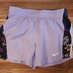 Nike Purple Dri-fit Shorts Moisture-Wicking Elastic Waistband. Girls Medium